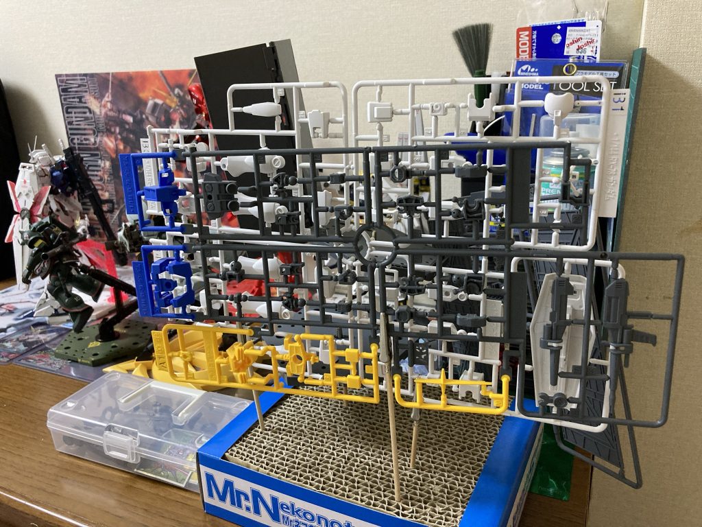 ランナーのまんまトップコートぶっかけ🌬（クリアパーツ以外）