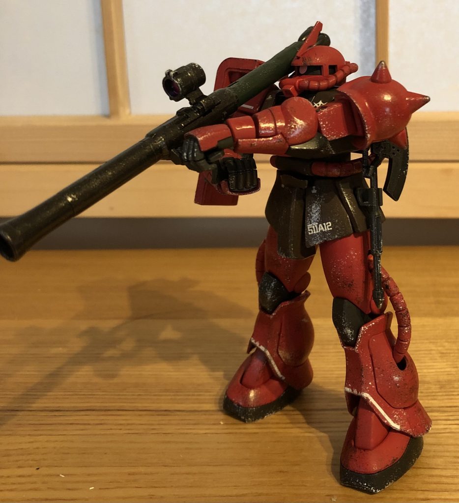 もとの色よりかなり濃いめの赤色にしてみました！