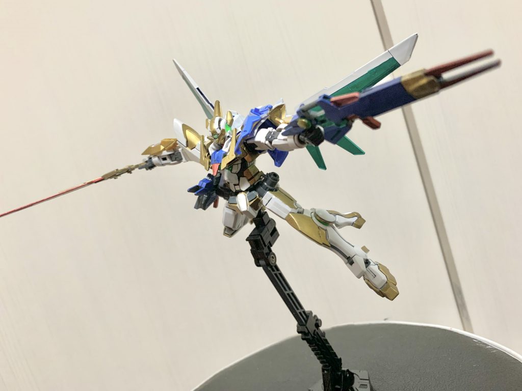 ショット3片方ずつ装備するガンダムエクシアsiN！