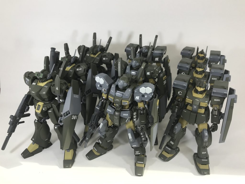 おまけ１　我が軍のECOAS大隊！　非常に壮観で、個人的には大満足です。(๑>◡<๑)