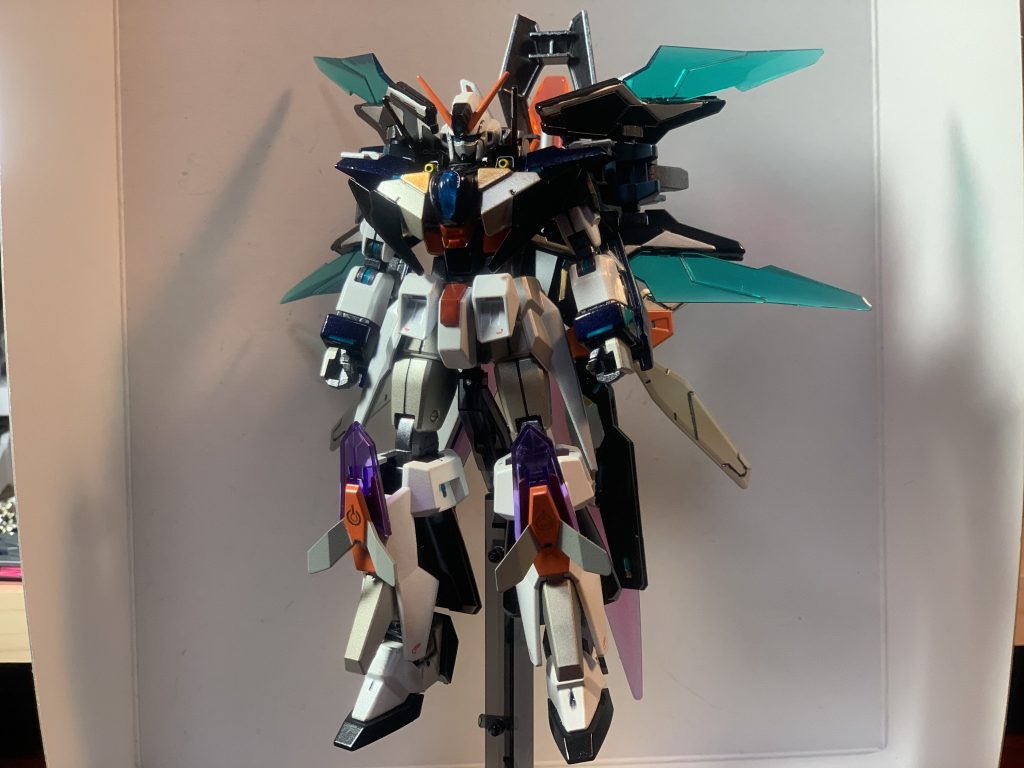 MSバックパックに「コアブースター・ドッキングモード」で装備！！そうです！この組み合わせをするためにMSとコアブースターの同時製作を行いました！