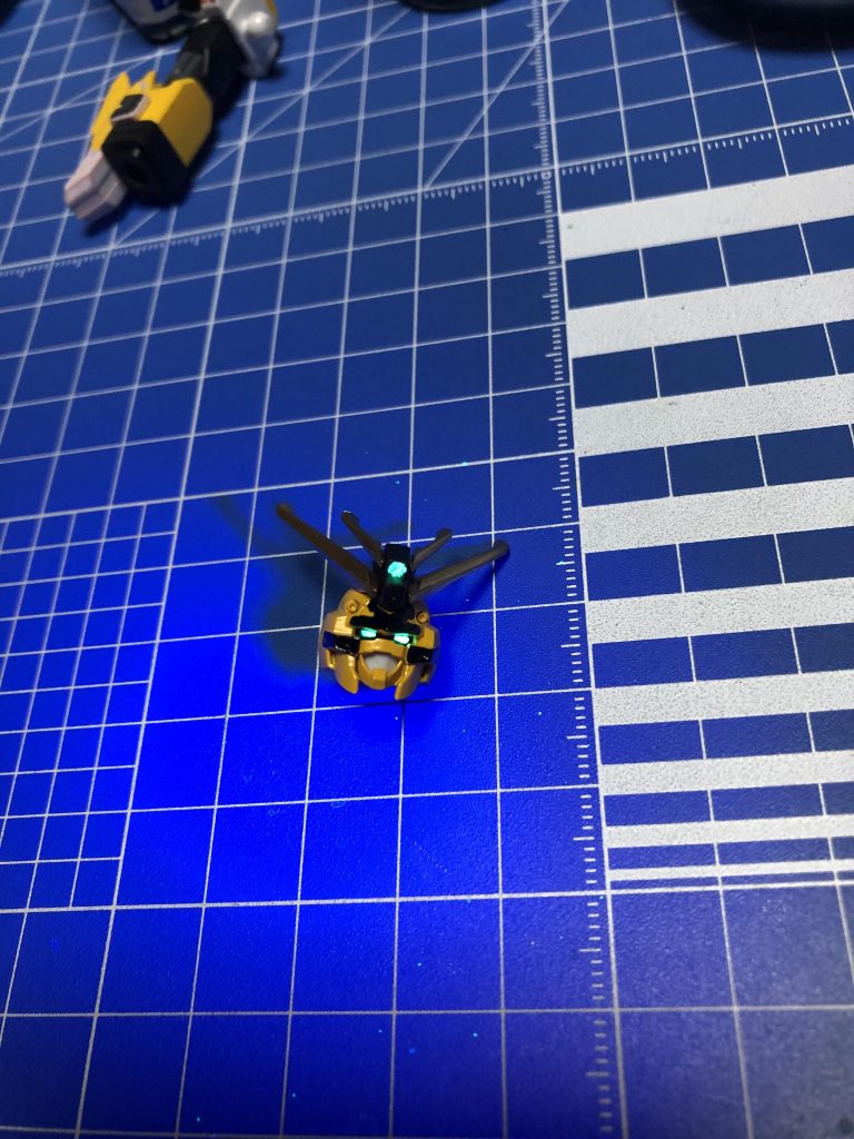 紫外線ライトで確認、オッケーですね^_^b