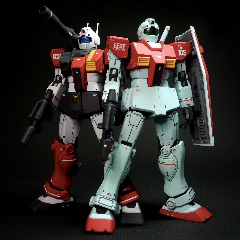 ジムキャノンとのツーショット。ジムの開発系譜を感じることが出来ます。