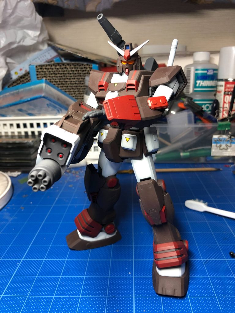 フレームランチャー構え。