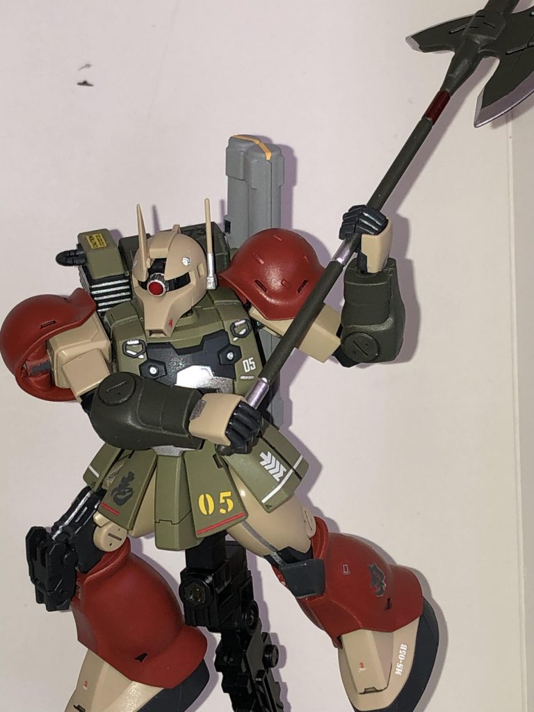 長い斧もめっちゃ似合う、初めてアクションベース使ったかも