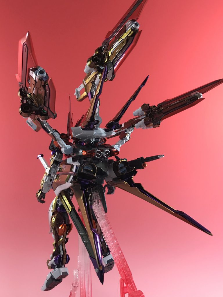 バックショット　台座はクリアにクリアレッドで軽くグラデーションかけてます