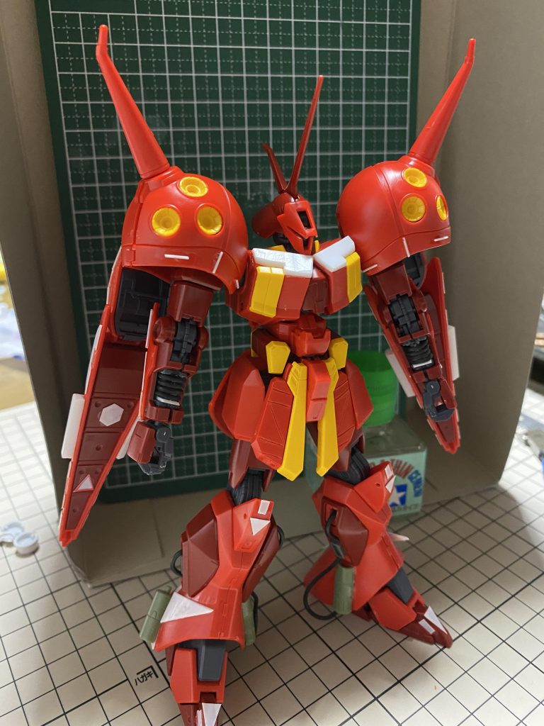 ディテール追加後に仮組みしたものです。