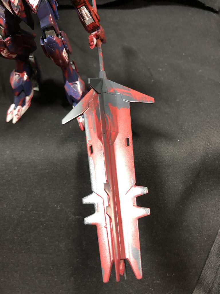 超大型メイスあくまで血の様な模様です。