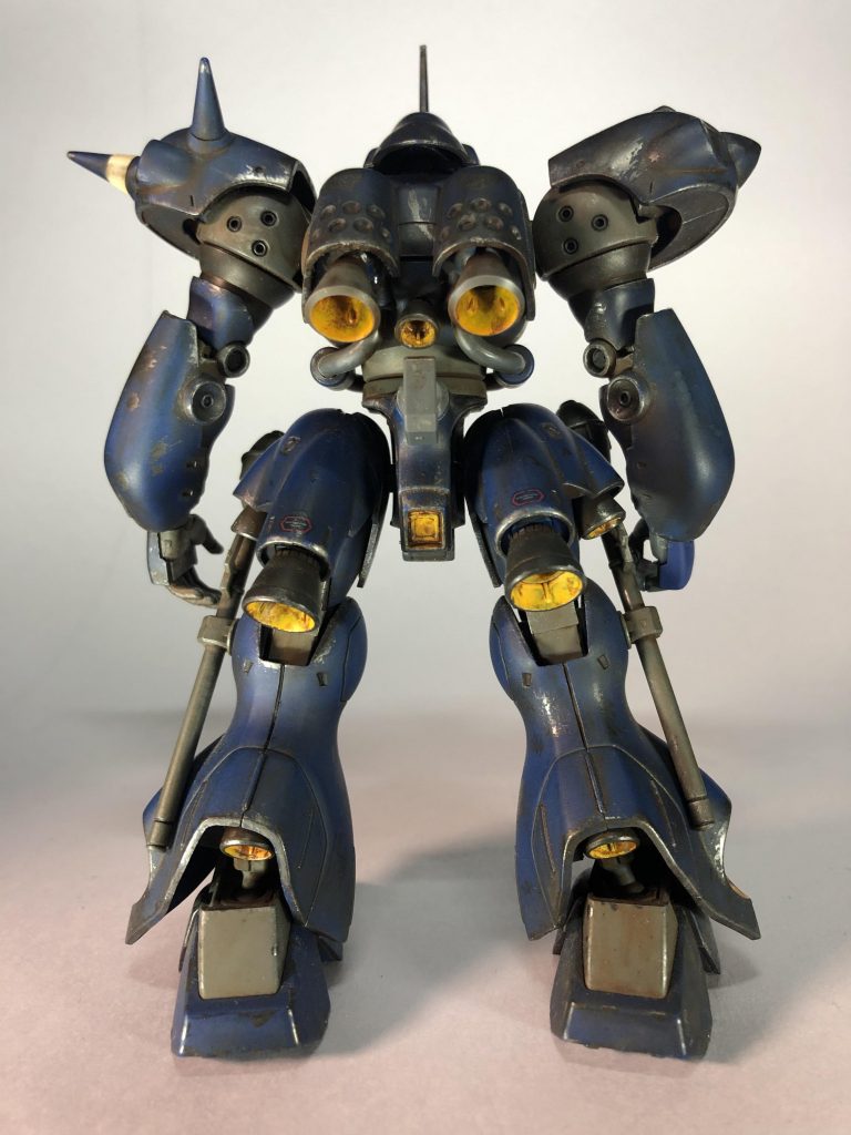 バーニアの内側はイエローで塗ってからウォッシングしました