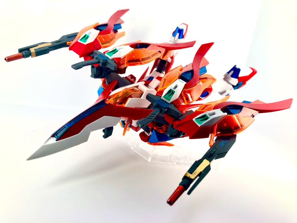 バードモードもバッチリです。色のバランスも思ったより上手くいって大満足ですが、何より元キットのかっこよさに脱帽です。ウィングゼロはカスタム機のバリエーションもすごく多いですが、人気があるのも頷けますね^_^b