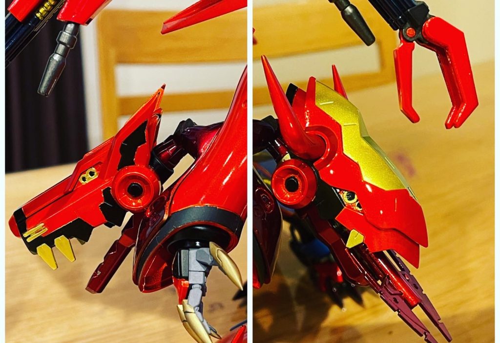 腕にはオメガモンの腕を移植させてみました👍悪い顔がとても好きです😆