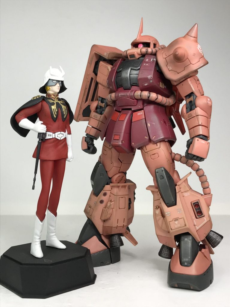 いかにも私のザクらしいと、シャアも喜んでいます（笑）