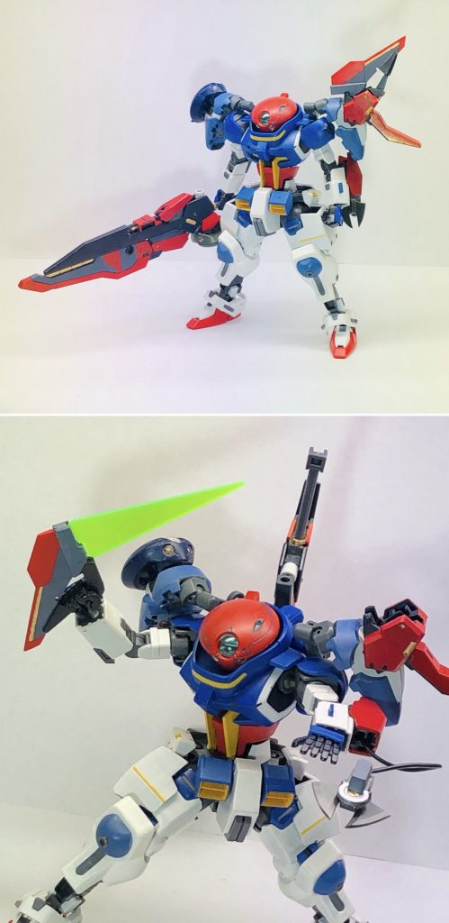 まずは近接戦闘特化のソードパック。メイン武装の対艦刀、サブ武装のビームブーメラン、ワイヤーアンカーの３つの武装があります。