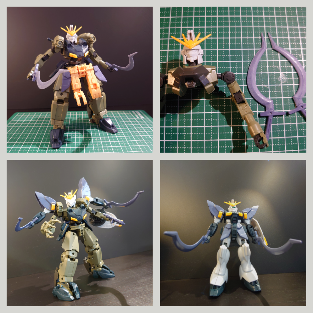 製作過程です。途中、纏まるか不安でしたが…色を塗ったら一気にサンドロックの雰囲気になり感動しました😊最後に、構成キットのご紹介です。・旧キット ガンダムサンドロック1/144・30MM シエルノヴァ グリーン・30MM 指揮官機用オプションアーマー・30MM 士官部隊用オプションアーマー・30MM 特殊作業用オプションアーマー・HGBD:R テルティウムアームズ・1/144 システムウェポンキット007お付き合い、ありがとうございました❗