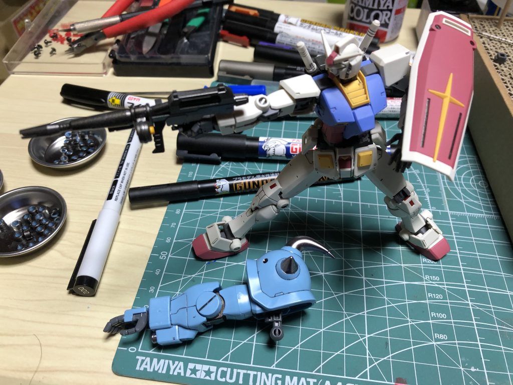 片腕だけでも1/144の胴体くらいあります…スケールの違いを実感しますね^_^;