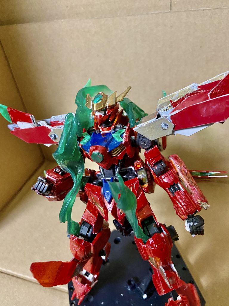 トランザムフレイムも引き続き使用可能相変わらず粒子が漏れ出しているが、粒子貯蔵量が上がった影響か溢れる粒子は減っている。