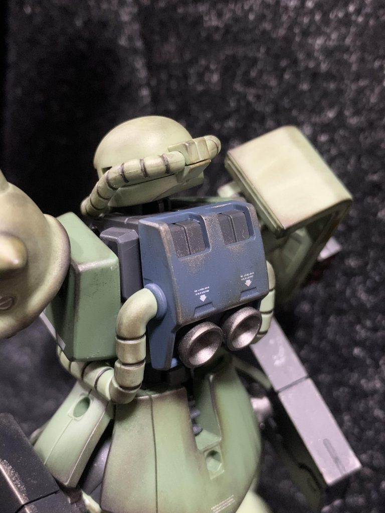 ザク II 成形色ウェザリング–2枚目/制作者：Lieeze