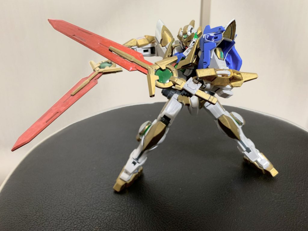 武装紹介1GNMVSランスロットの剣をイメージしました。ベースはダブルオーダイバーのGNソードです。