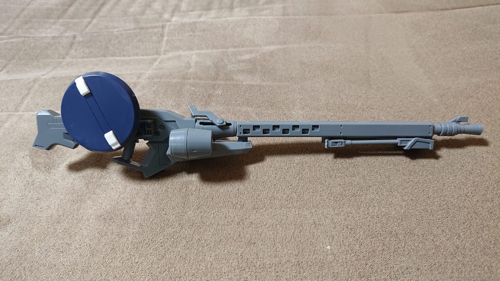 ハイパーメガランチャーのバイポッドとレドーム収納時。