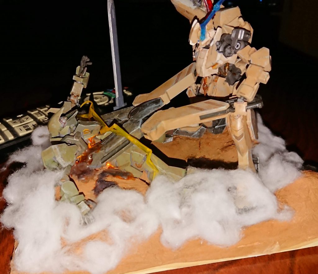 リモコンが邪魔ですが……全体はこんな感じ