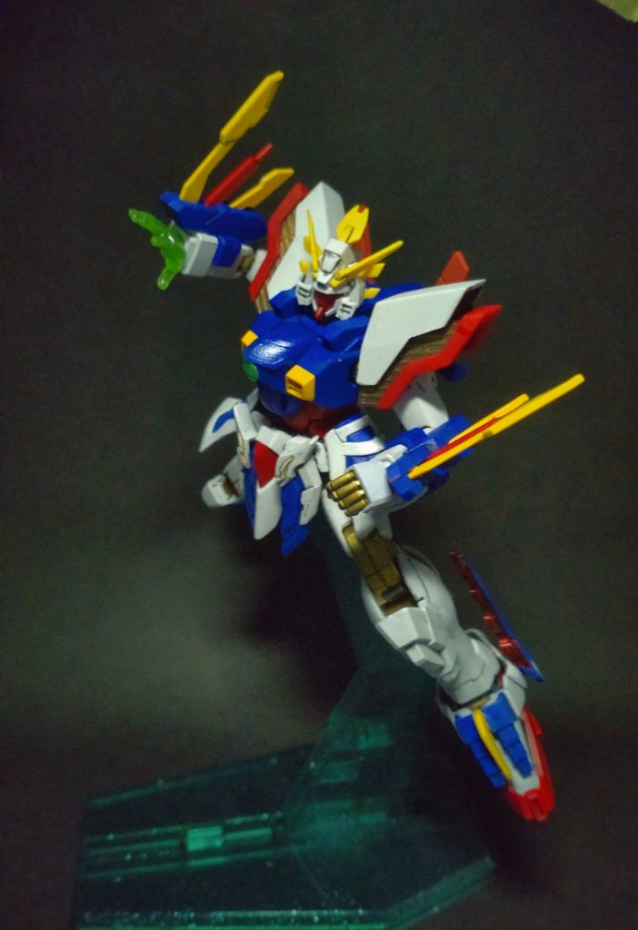 リクエストにお答えして…「爆熱シャイニングフィンガー!」 シャイニングのハンドバーツを使用しました。シャイニングのパッケージイラストを参考にしてみました。