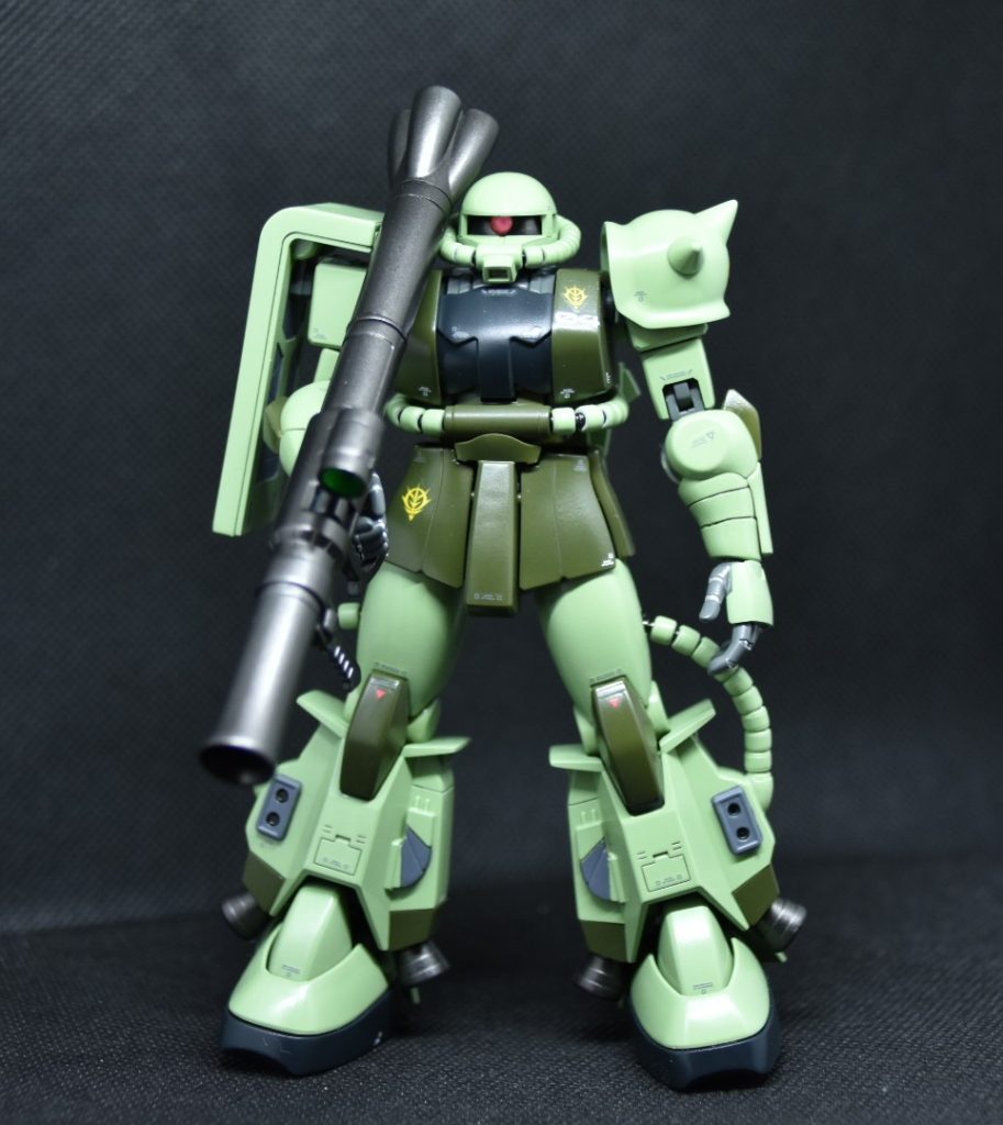 バズーカはガンダムベース限定武器セットのショートバレルバズーカがかっこよかったのでそちらで作製しました。