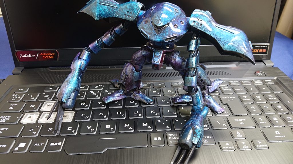 下地ブラックからの、ラップ塗装です。クリア、3000ヤスリ、細め、仕上げコンパウンド、セラミックコンパウンド、ポリマーで仕上げましたが、雑ですね。ちょっと手直しします。