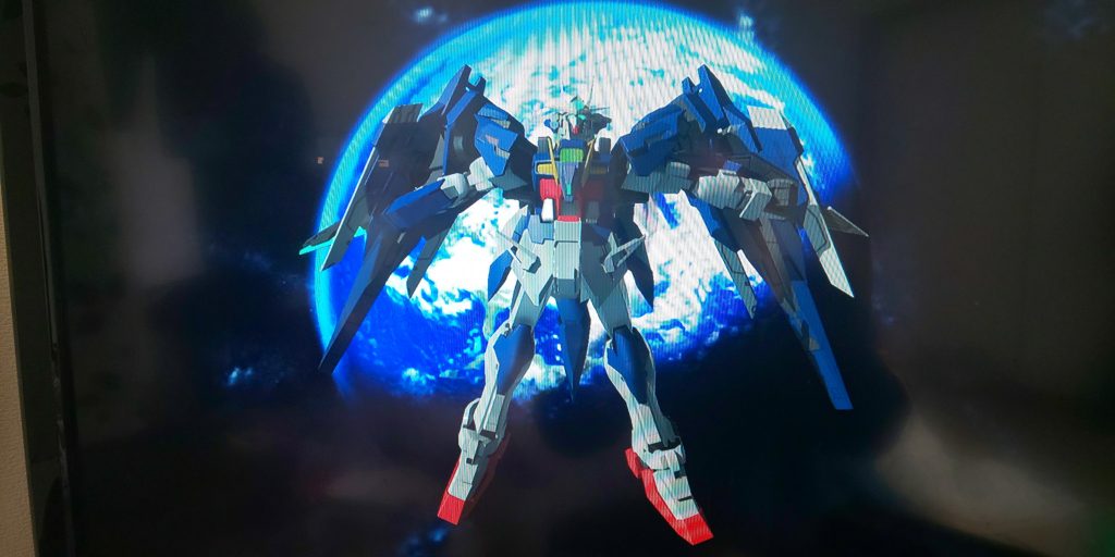 直撮りなので見ずらいですがこれがゲームの写真。メインの画像と見比べてみてください!