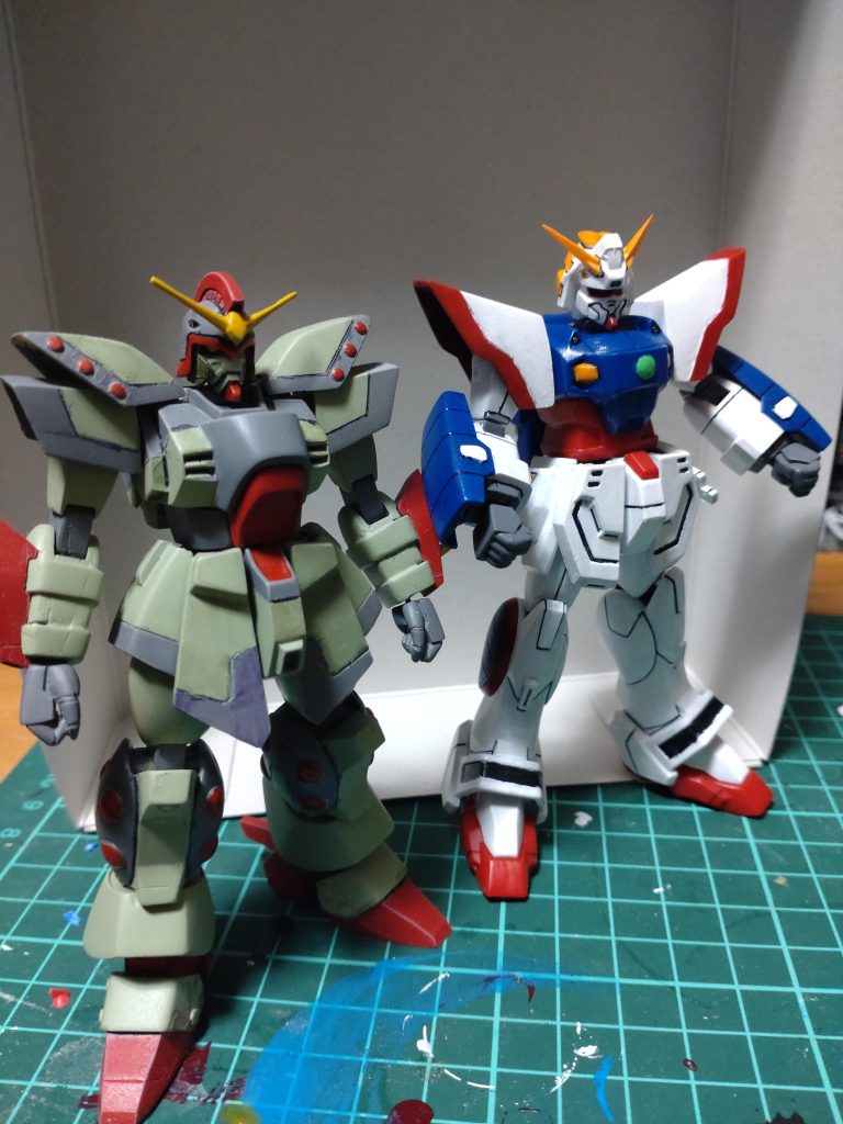 ライバル?のネロスガンダムと!