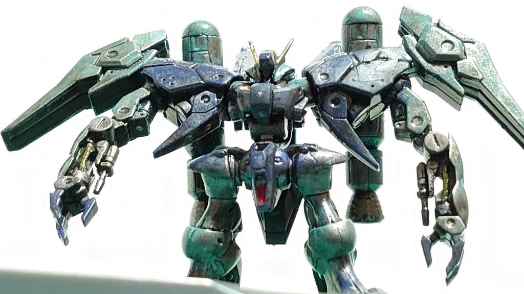 完成したのを見上げる角度で。テトロンシールを浮かさないのは難しいですね。