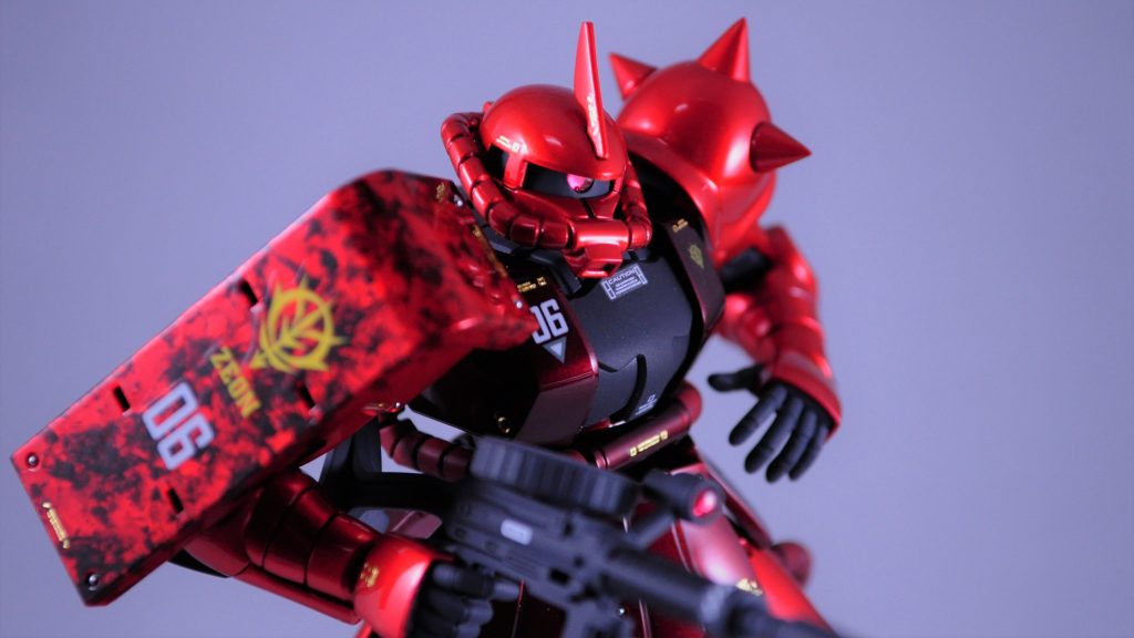 何かアクセントが欲しくてシールドにラップ塗装してみました(初挑戦)難しいね。