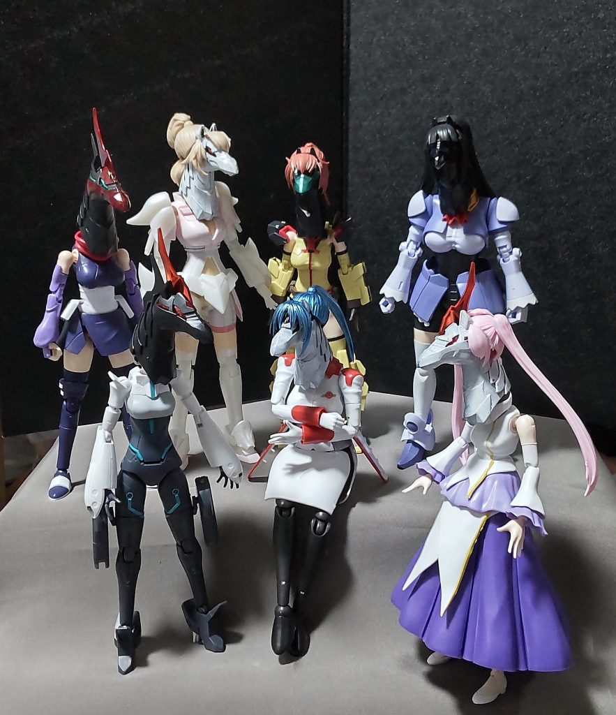 現時点の完成したUMA娘、全員集合。こちらも本物のウマ娘に負けないくらいのラインナップになっています(?)あなたから見て、どのUMA娘が1番推しになるのかな?