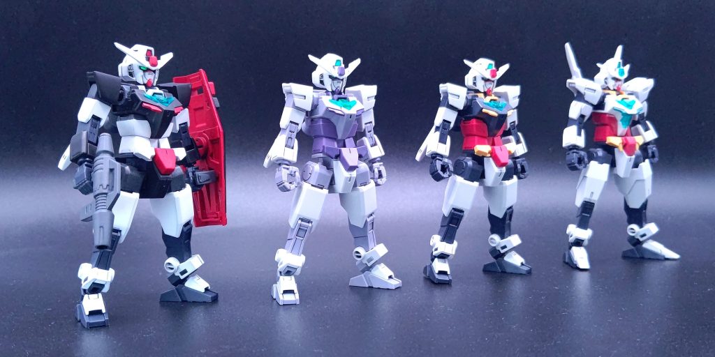 過去から未来へ。プロトタイプガンダムカラーのコアガンダム見たことないなぁ、じゃあ自分で作るか、ということで製作しました。