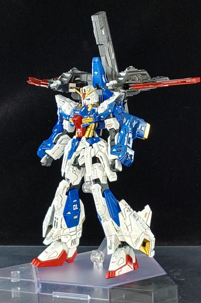 FRONT(シグマシスライフル収納時)今回使用したキッドはHG スクランブルガンダムHGライトニングZガンダムHGライトニングガンダムHGガンダムAGE3HGガンダムAGE-FXです