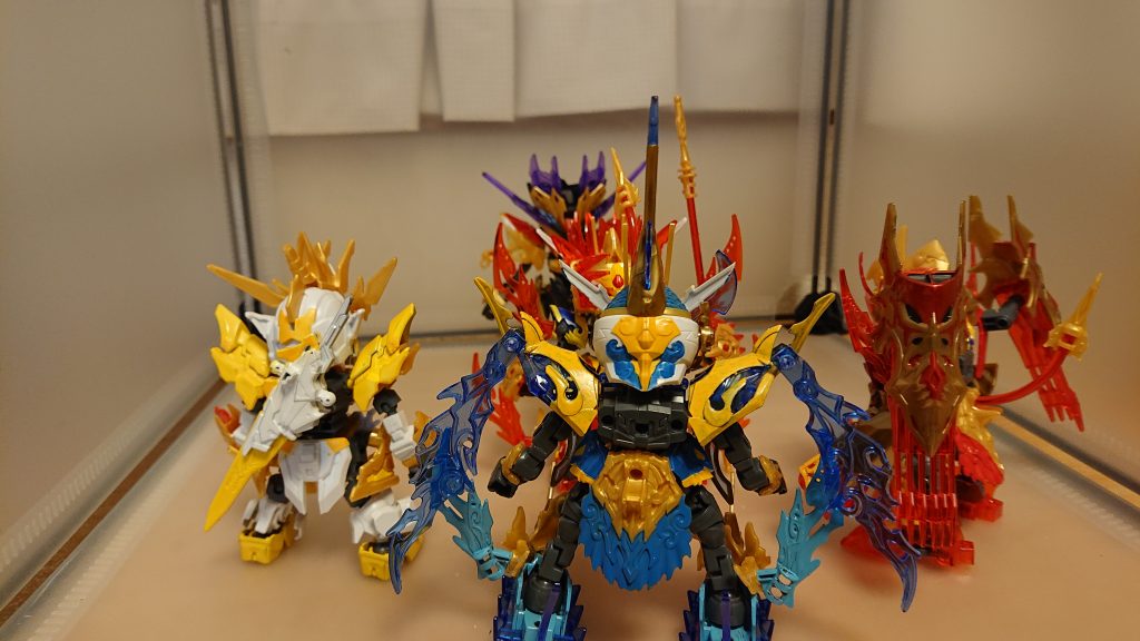 黄袍怪[安心しろ三蔵の坊主はまだ生きているすぐに食べたらつまらんからなぁお前達を倒し絶望させてから美味しく頂くつもりだ]悟空[そんなこと絶対させるものかぁ！行くぞお前らぁ！]悟浄、八戒、玉龍[おう！！]