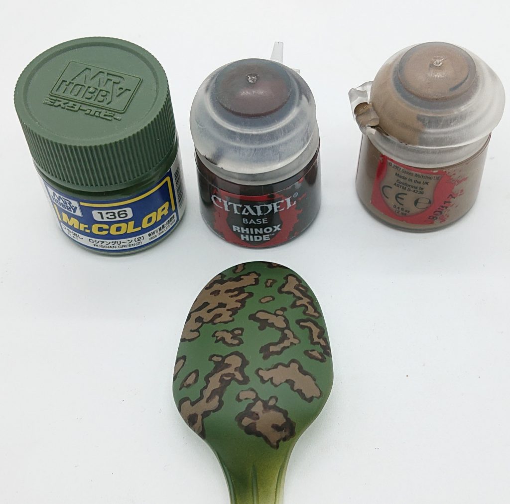 初めてシタデルを使ったので一度コンビニのスプーンで練習を行いました