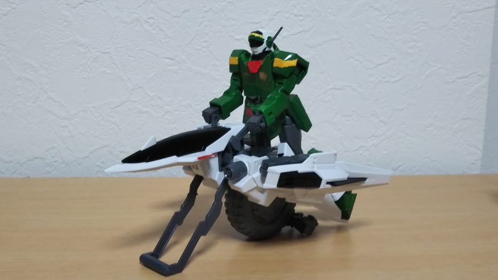 バイクに乗せた状態