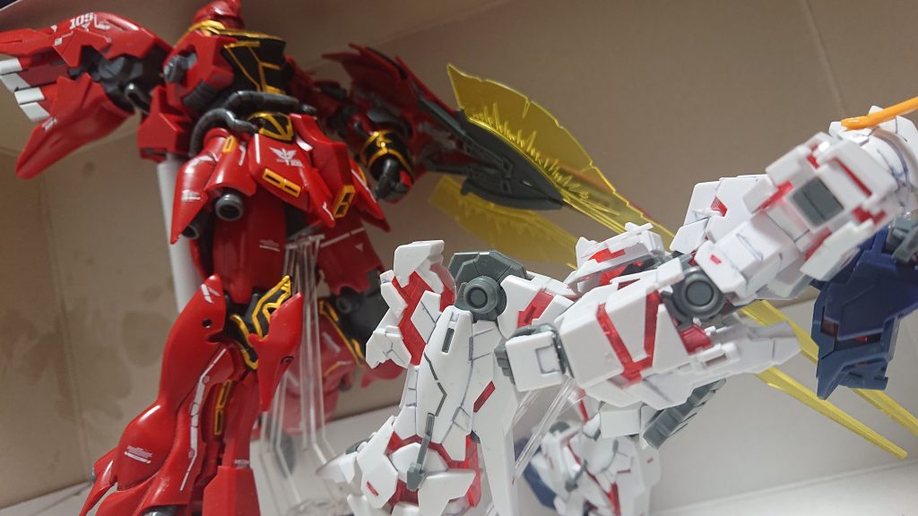 汚し加工前のポージング