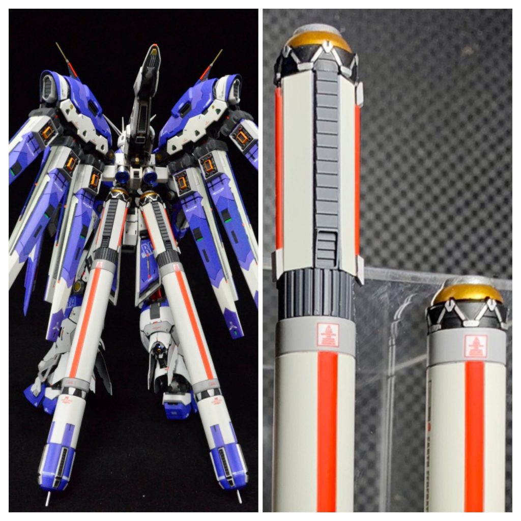 立ちで飾るのでプロペラントタンク延長。コトブキのプロペラントタンクベースに各種プラ材、スプリング貼り付けで簡易制作。