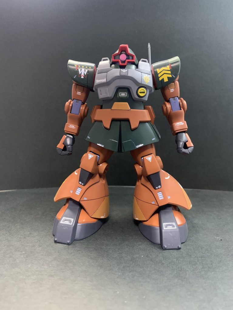 フロント写真 ビーム拡散砲は前回同様にマイナスモールドのパーツにしてます