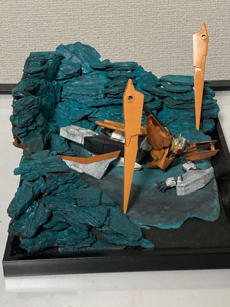 材料を見直し、100均にてインテリアバークを購入