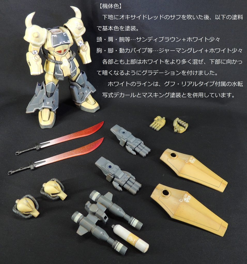 ＡＦＶモデルの塗装手法をフィードバックして製作しています。