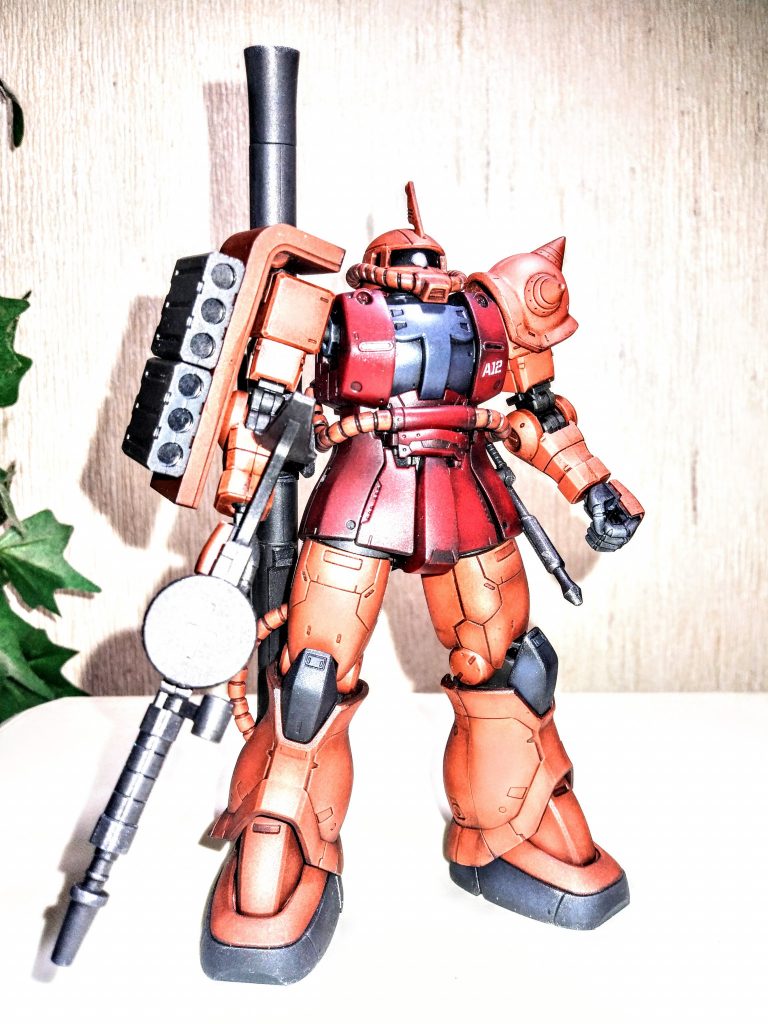 いつもはドライブラシをやり過ぎてしまうので、今回はぐっと我慢。本当に尖った部分のみ軽く擦りました。