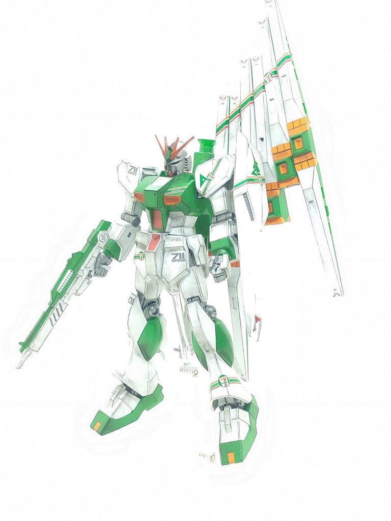 νガンダム(ver.GFT)［セブンイレブンカラー ］–4枚目/制作者：かえる