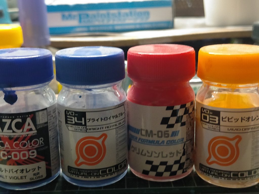 使用塗料この他に羽根部分はパールコールドホワイトを使用