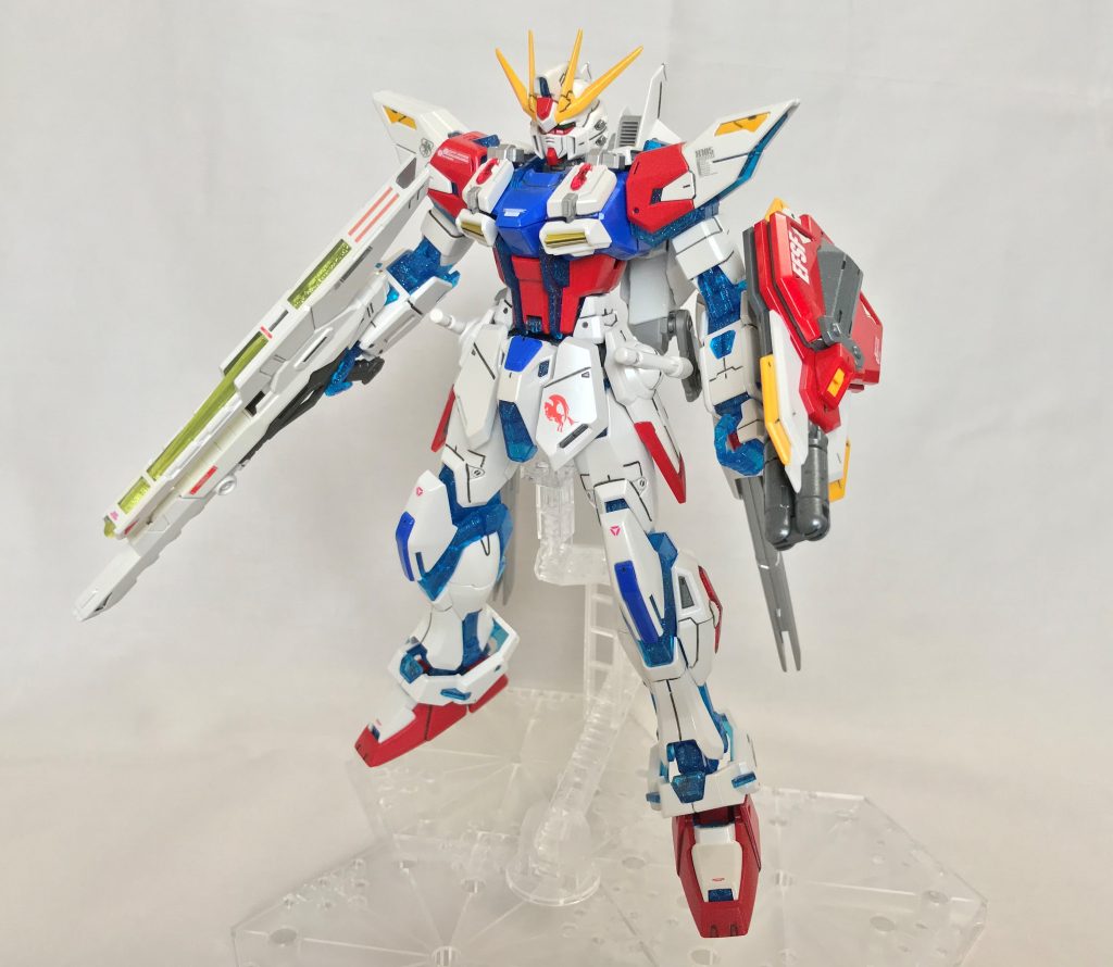 プレバンと一般のビルドストライクをニコイチに(^∇^)ノ♪初めてオラザク選手権に投稿した作品です