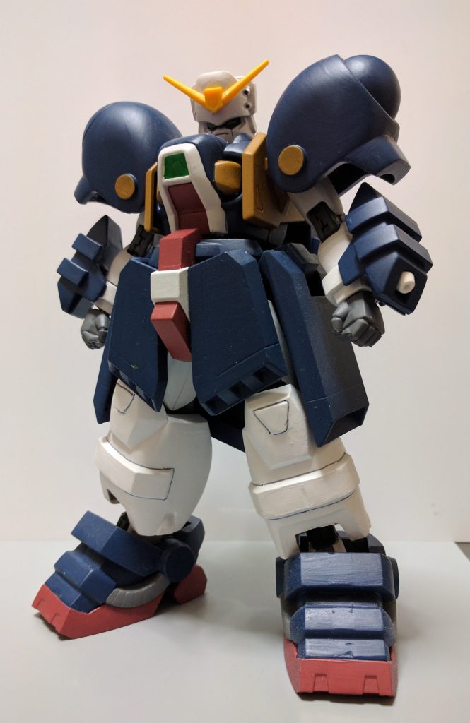 劇中感じ取ったイメージ、コートを着込んだ様な「よく動くけど太い」感じに出来たかな?と思います。