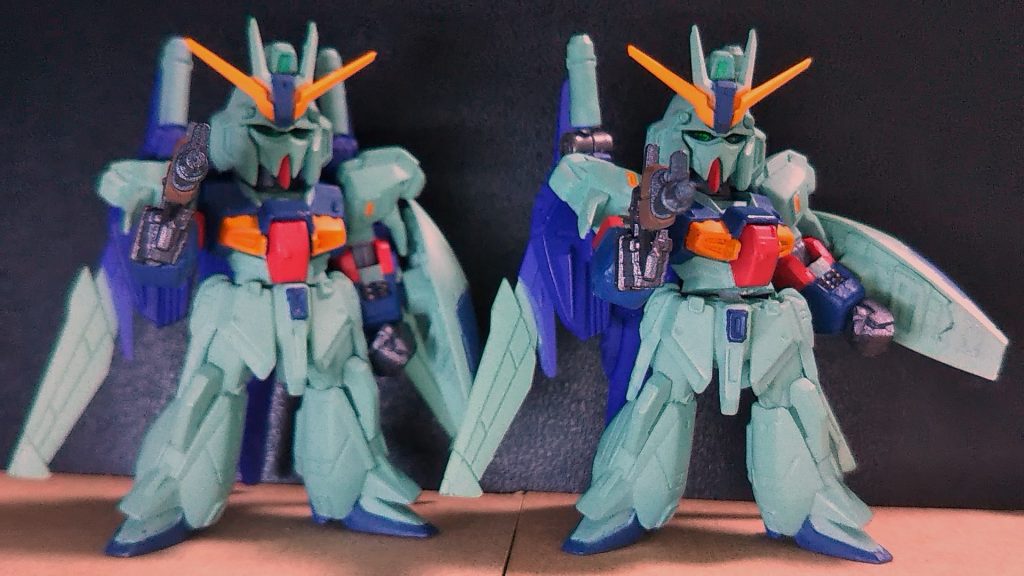 ライフル構えたポーズをマシにするための工作ですので。構えた武器と目線が合うといいよね…