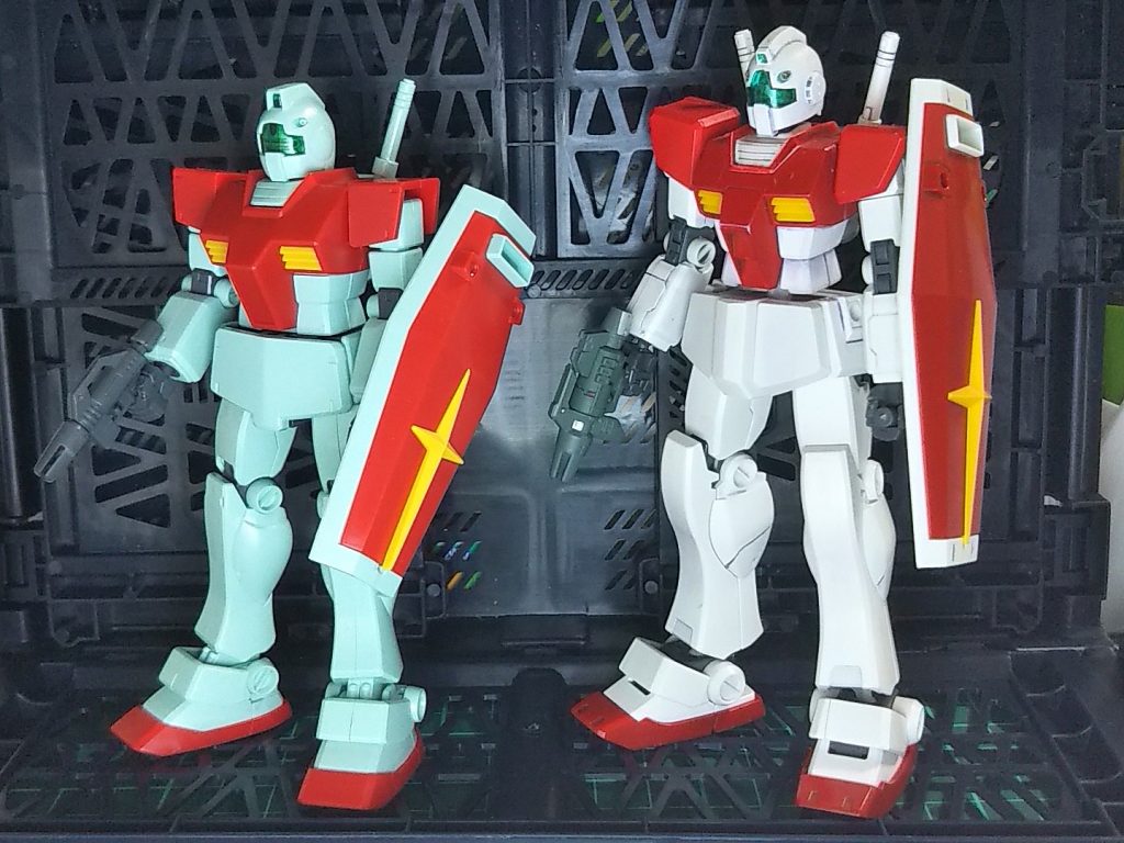 HGUC GM(パチ組み)との比較。←GM100%→GM0%