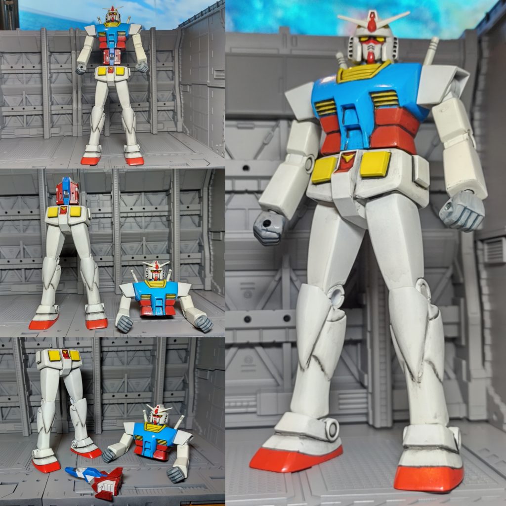 関節部分をコトブキヤのジョイントに変更したので自然なポージングが可能に